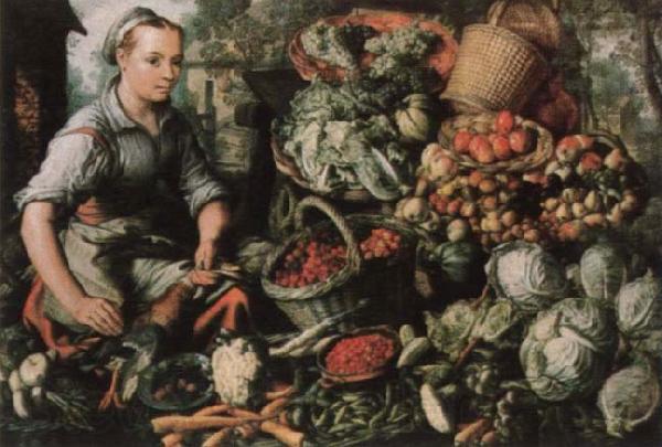 Joachim Beuckelaer Museum national market woman with fruits, Gemuse and Geflugel Norge oil painting art